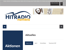 Tablet Screenshot of hitradio.com.na